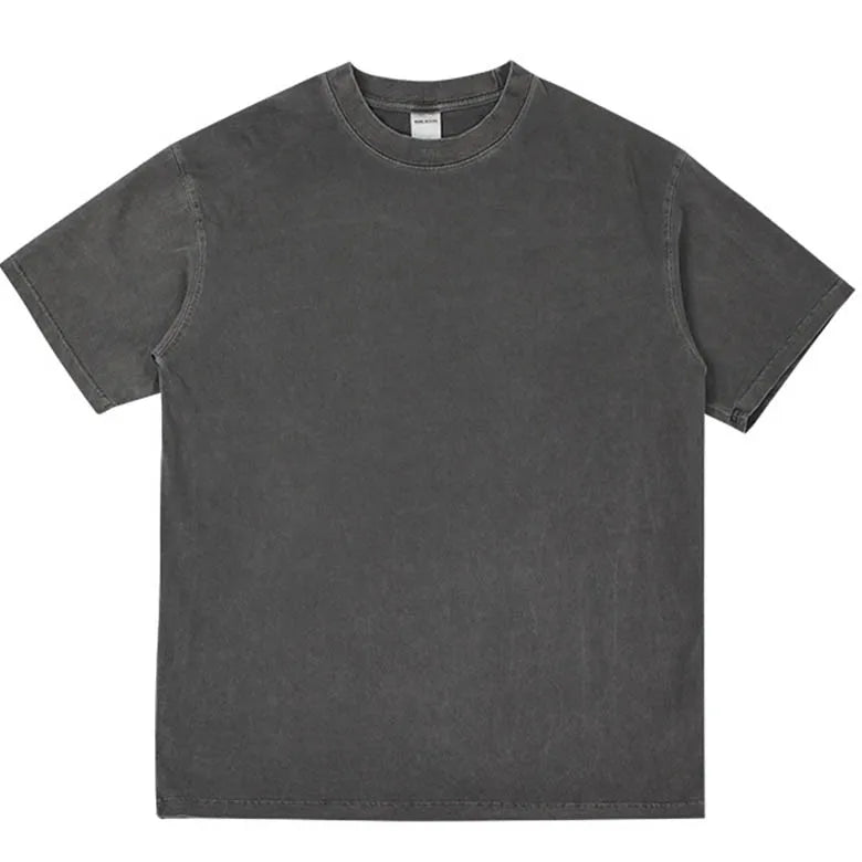 “Premium Heavyweight Oversized T-Shirt – 100% Cotton Vintage Wash”