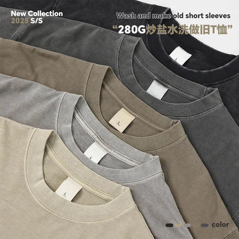 “Premium Heavyweight Oversized T-Shirt – 100% Cotton Vintage Wash”
